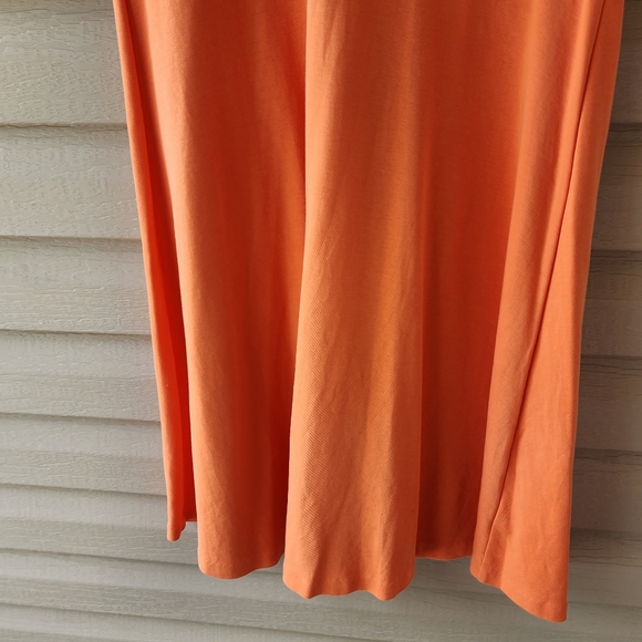 Talbots orange midi dress size M - Picture 4 of 11